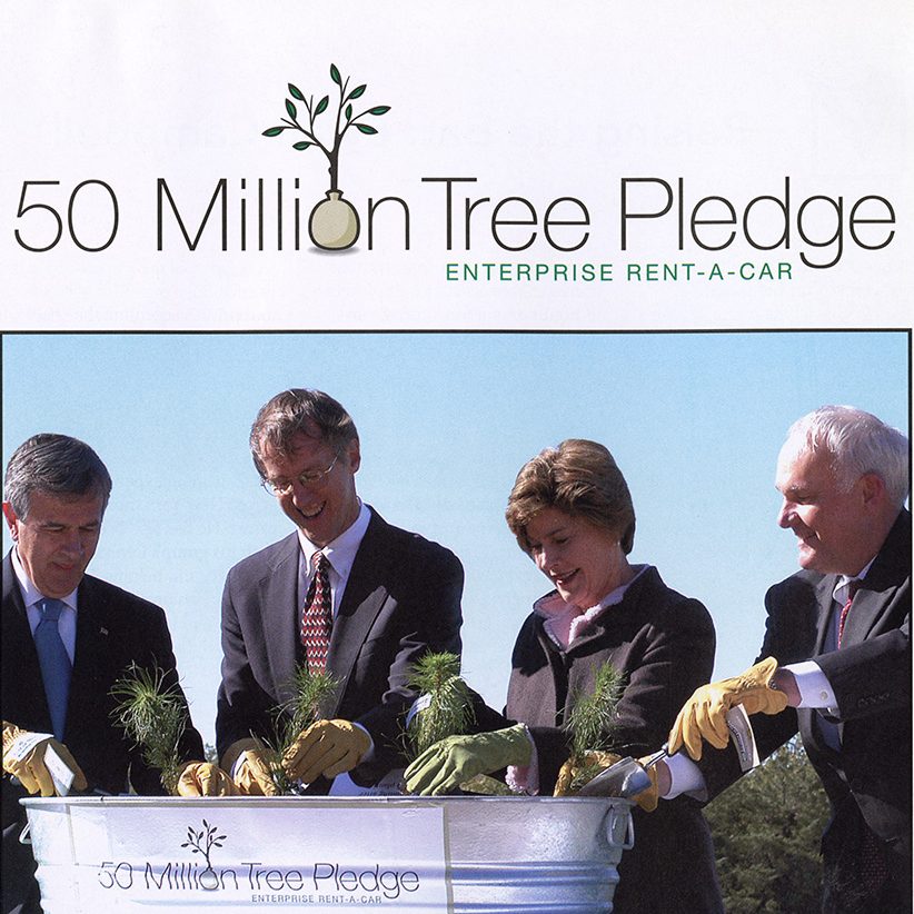  Enterprise 50-million tree pledge marketing brochure