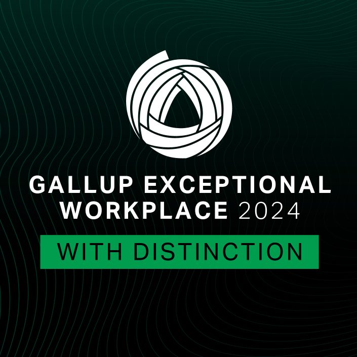 Gallup Exceptional Workplace Award graphic